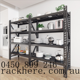Free delivery with in 50km 2mX2mX0.6 black heavy duty 1200kg shed shelving 3sets lowest
