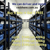 1200kg shelving👏Buy 4 new shelving units(4 X180=$720) or spend over $720 get a FREE heavy-duty shelf!