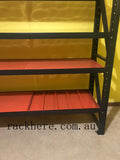 Free delivery within 50km black+black+orange color L2mXH2.4mXW0.6 heavy duty 1200kg shed shelving