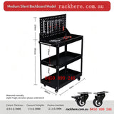 Multi‑Purpose Workshop Tool Trolley Perfect for Garage & Workshop Equipped with pegboard hook panels,