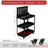 Multi‑Purpose Workshop Tool Trolley Perfect for Garage & Workshop Equipped with pegboard hook panels,