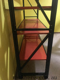 Free delivery within 50km black+black+orange color L2mXH2.4mXW0.6 heavy duty 1200kg shed shelving