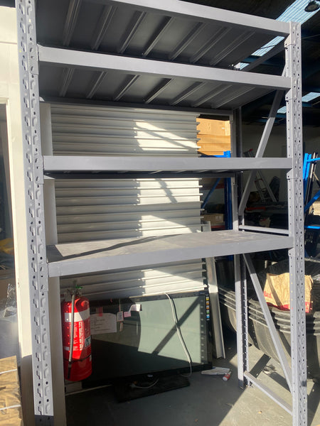 🔥800kg heavy duty racking L1.2mX0.6XH2.4m racking cabinets bins steel metal racking dark grey racking 2.4m high shelving racking