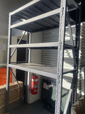 🔥800kg heavy duty racking L1.2mX0.6XH2.4m racking cabinets bins steel metal racking dark grey racking 2.4m high shelving racking
