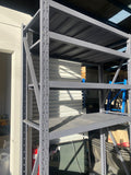 🔥800kg heavy duty racking L2mX0.6XH2.4m racking cabinets bins steel metal racking dark grey racking 2.4m high shelving racking