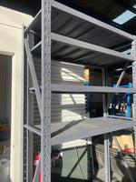 🔥800kg heavy duty racking L1.2mX0.6XH2.4m racking cabinets bins steel metal racking dark grey racking 2.4m high shelving racking