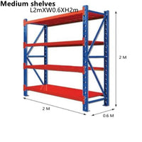 garage rack blue+orange 2mX0.6X2m 800kg garage racks for storage shop metal rack shelves for sale shed rack