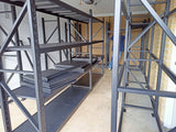 🔥800kg heavy duty racking L2mX0.6XH2.4m racking cabinets bins steel metal racking dark grey racking 2.4m high shelving racking