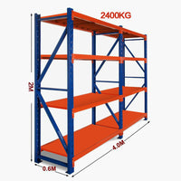 garage rack blue+orange 2mX0.6X2m 800kg garage racks for storage shop metal rack shelves for sale shed rack